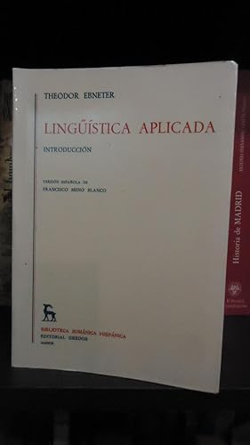 Imagen del vendedor de LINGSTICA APLICADA a la venta por Ernesto Julin Friedenthal