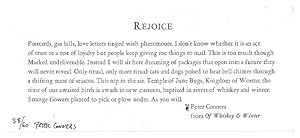 Seller image for Rejoice [Broadside] for sale by Arundel Books