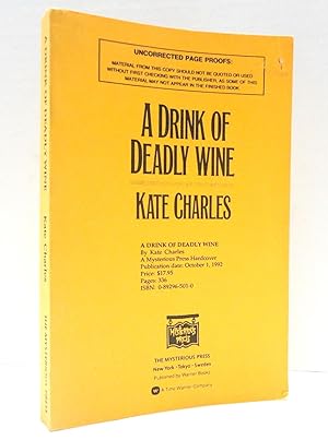 Imagen del vendedor de A Drink of Deadly Wine a la venta por The Parnassus BookShop