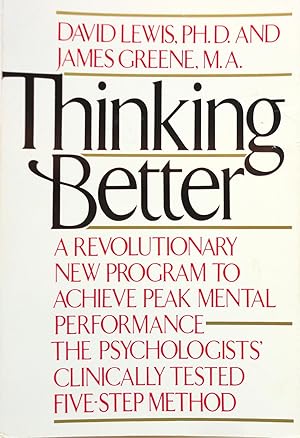 Seller image for Thinking Better for sale by The Parnassus BookShop