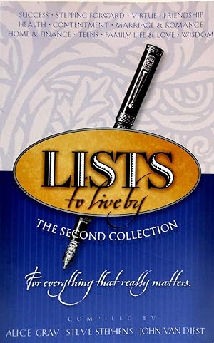 Seller image for Lists To Live By: The Second Collection - For Everything That Really Matters for sale by The Parnassus BookShop
