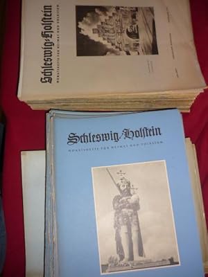 Schleswig-Holstein. Monatshefte für Heimat und Volkstum. Konvolut von 108 Heften der Reihe aus de...