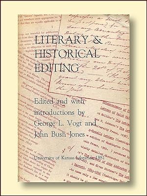 Seller image for Literary & Historical Editing for sale by Catron Grant Books