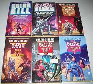 Seller image for The Sand Wars Set of Books 1-6: 1-Solar Kill; 2-Lasertown Blues; 3-Celestial Hit List; 4-Alien Salute; 5-Return Fire; 6-Challenge Met for sale by Easy Chair Books