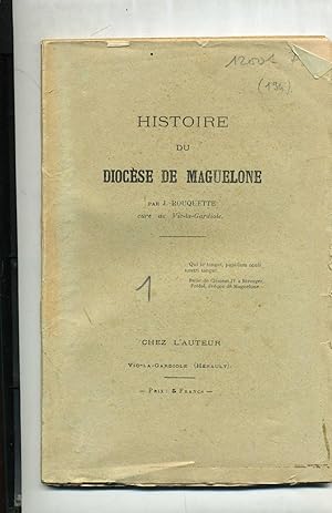 HISTOIRE DU DIOCÈSE DE MAGUELONE