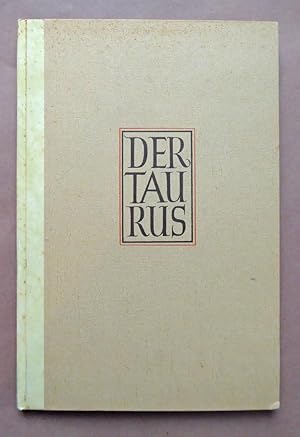 Image du vendeur pour Der Taurus. Gedichte. mis en vente par Versandantiquariat Wolfgang Petry