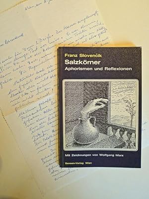 Salzkörner. Aphorismen und Reflexionen. Mit Zeichnungen von Wolfgang Marx.