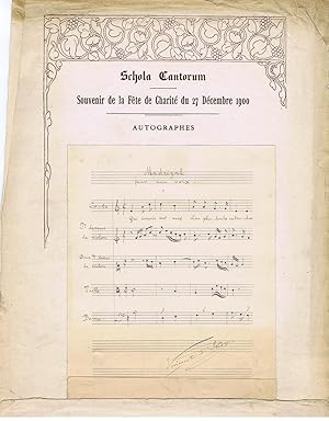 Seller image for Eigenh. Musikmanuskript mit U. for sale by Kotte Autographs GmbH