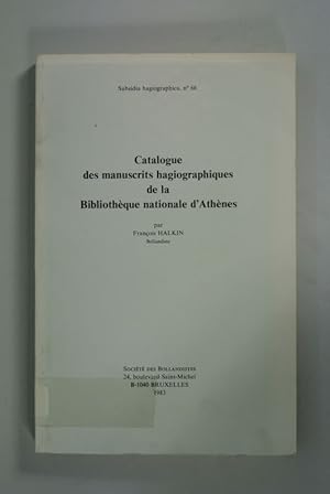 Imagen del vendedor de Catalogue des manuscrits hagiographiques de la Bibliotheque nationale d Athenes. (Subsidia hagiographica, No. 66). a la venta por Antiquariat Bookfarm