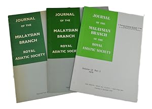 Seller image for Three Offprints from Journal of the Malaysian Branch Royal Asiatic Society. for sale by Asia Bookroom ANZAAB/ILAB