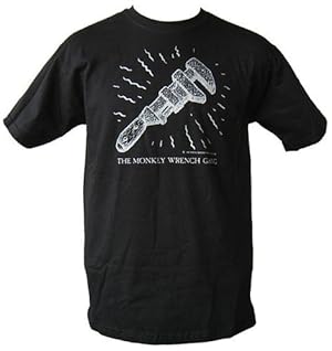 Image du vendeur pour The Wrench T-Shirt - Black (M); The Monkey Wrench Gang T-Shirt Series mis en vente par Ken Sanders Rare Books, ABAA