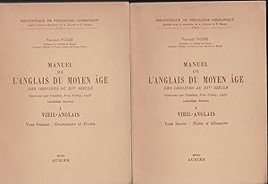 Manuel de l'anglais du Moyen-âge des origines au XIVe siècle. Complet en 4 volumes.