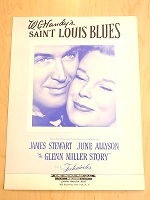 Bild des Verkufers fr W. C. Handy's Saint Louis Blues, James Stewart and June Allyson Cover zum Verkauf von Bradley Ross Books