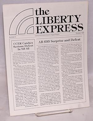 Seller image for The Liberty Express: number 3, October 1975 for sale by Bolerium Books Inc.