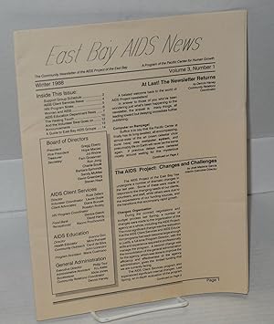 Seller image for East Bay AIDS news: the community newsletter of the AIDS Project of the East Bay; vol. 3, #1, Winter 1988 for sale by Bolerium Books Inc.