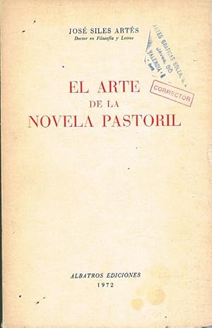 Seller image for EL ARTE DE LA NOVELA PASTORAL. for sale by Asilo del libro