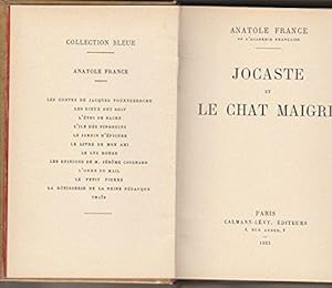 Bild des Verkufers fr Jocaste Et Le Chat Maigre zum Verkauf von JLG_livres anciens et modernes