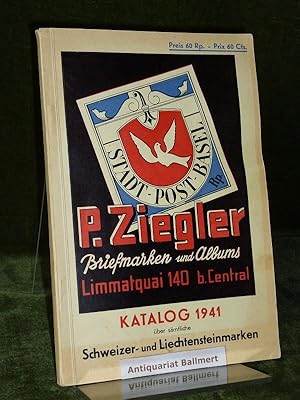 Katalog - Catalogue 1941 über sämtliche Schweizer- und Lichtensteinmarken - les timbres-poste sui...