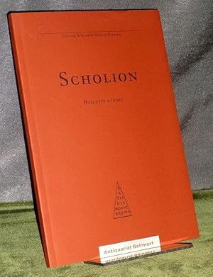 Scholion Bulletin 0/2001. (Scholion. Mitteilungsblatt der Stiftung Bibliothek Werner Oechslin, Ei...