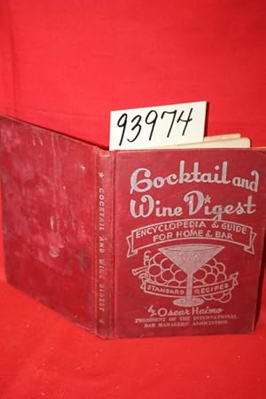 Imagen del vendedor de Cocktail and Wine Digest Encyclopedia & Guide for Home & Bar a la venta por Princeton Antiques Bookshop