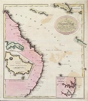 A New and Accurate Map of New South Wales with Norfolk and Lord Howe's Islands Port Jackson & c. ...