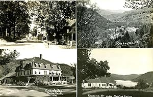 Nine Real-Photo Postcards with Scenes from Rochester, Vermont