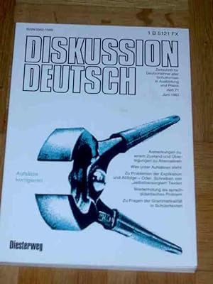 Bild des Verkufers fr Diskussion Deutsch, Heft 71, Juni 1983 zum Verkauf von Verlag Robert Richter