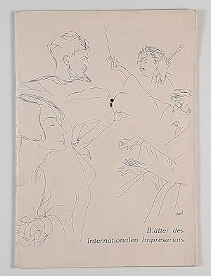 Blätter des Internationalen Impresariats. Jahrgang 1, Heft 3 vom 1. März 1929. Hrsg. von Max Walt...