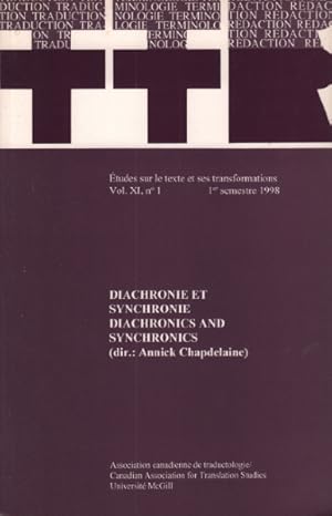 TTR / études sur le texte et ses transformations volume 11 n°1