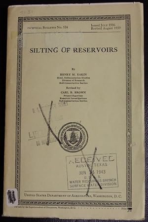 Imagen del vendedor de Silting of reservoirs (U.S. Dept. of Agriculture. Technical bulletin) a la venta por GuthrieBooks