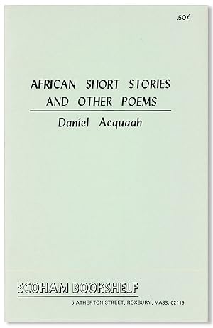 African Short Stories and Other Poems [cover title]