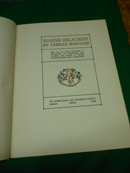 Seller image for Eugene Delacroix<. One cut in four colours, 17 drawings on superfine unglazed art paper, 31 tinted illustrations and 1 engraving. for sale by Galerie  Antiquariat Schlegl