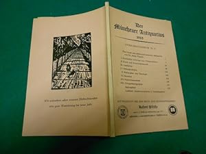 Der Münchener Antiquarius. 1955. Nr. 12. [Weihnachtskatalog] Mitteilungen aus dem Buch-und Kunsta...