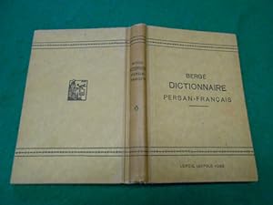 Dictionnaire persan-français. Avec une table alphabétique pour servir de dictionnaire français-pe...