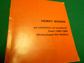 Bild des Verkufers fr Henry Moore. Sculpture 1950 bis 1960. Katalogbuch zur Ausstellung in London bei: Whitechapel Art Gallery, im November bis Dezember 1960. zum Verkauf von Galerie  Antiquariat Schlegl