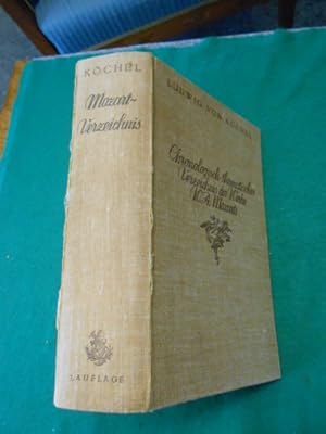 Bild des Verkufers fr Chronologisch- thematisches Verzeichnis smtlicher Tonwerke. Wolfgang Amade Mozarts. Nebst Angabe der verloren- gegangene, angefangenen, bertragenen, zweifelhaften und unterschobenen Kompositionen. Herausgegeben von Ludwig Ritter von Kchel, bearbeitet von Alfred Einstein. zum Verkauf von Galerie  Antiquariat Schlegl