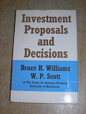 Image du vendeur pour Investment Proposals And Decisions mis en vente par Neo Books
