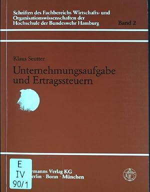 Image du vendeur pour Unternehmungsaufgabe und Ertragsteuern: die Beendigung unternehmerischer Bettigung unter besonderer Bercksichtigung der ertragsteuerl. Konsequenzen. Schriften des Fachbereichs Wirtschafts- und Organisationswissenschaften der Hochschule der Bundeswehr Hamburg; Bd. 2 mis en vente par books4less (Versandantiquariat Petra Gros GmbH & Co. KG)