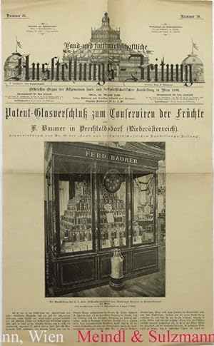 Patent-Glasverschluß zum Conserviren der Früchte von F. Baumer in Perchtoldsdorf (Niederösterreic...