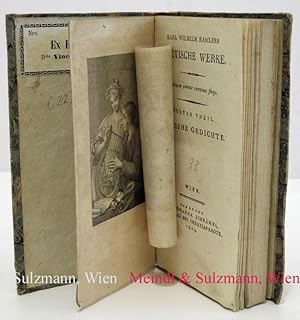 Bild des Verkufers fr Poetische Werke. Erster Teil (von 2): Lyrishe (!) Gedichte. zum Verkauf von Antiquariat MEINDL & SULZMANN OG