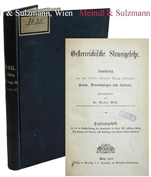 Oesterreichische Steuergesetze. Sammlung der auf directe Steuern Bezug habenden Gesetze, Verordnu...