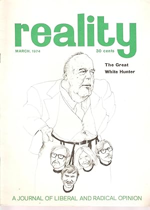 Image du vendeur pour Reality - A Journal of Liberal Opinion March 1974 mis en vente par Snookerybooks