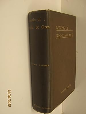 Image du vendeur pour Genesis of Metallic Ores and of the Rocks which Enclose Them mis en vente par The Cornish Bookworm