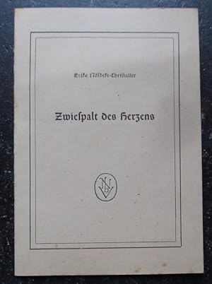 Bild des Verkufers fr Zwiespalt des Herzens zum Verkauf von ANTIQUARIAT H. EPPLER