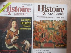 Histoire & généalogie - Revue bimestrielle associée à Généalogie Magazine N° 1 & 2Sommaire : Asce...