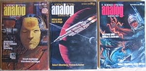 Imagen del vendedor de Analog Science Fiction - Science Fact, August September & October 1976, featuring "Shadrach in the Furnace" (in 3 parts) by Robert Silverberg + The End's Beginning, The Money Machine, Media Man, The Tomkins Battery Case, The Far Traveller , Alienation +++ a la venta por Nessa Books