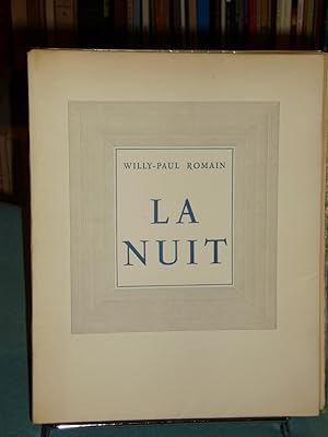 La Nuit ( Onze Poèmes )(Avec Des Lettrines De Ven Abert