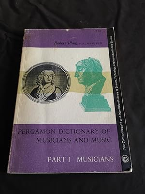 Pergamon Dictionary of Musicians and Music (Commonwealth Library)