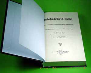 Seller image for Forstwissenschaftliches Centralblatt. Zugleich Zeitschrift fr Verffentlichungen aus dem forstlichen Versuchswesen Bayerns. for sale by Bibliotheca Botanica