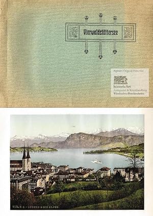 Bild des Verkufers fr Vierwaldstttersee. Jugendstil-Album mit 24 Original-Photochrom-Ansichten um 1890 zum Verkauf von historicArt Antiquariat & Kunsthandlung